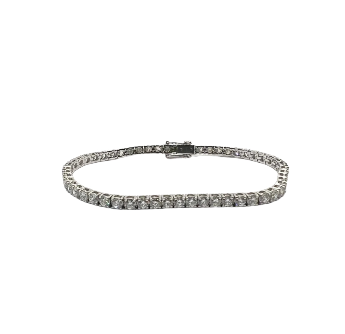 Tennis or 18 kt avec diamants naturels ct 5.05 - Castafiore