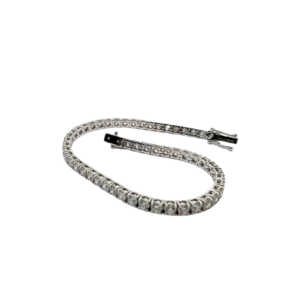 Tennis or 18 kt avec diamants naturels ct 5.05 - Castafiore