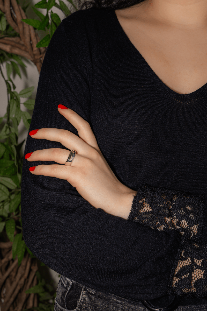 Tiffany & Co Bague Carrée Argent - Castafiore