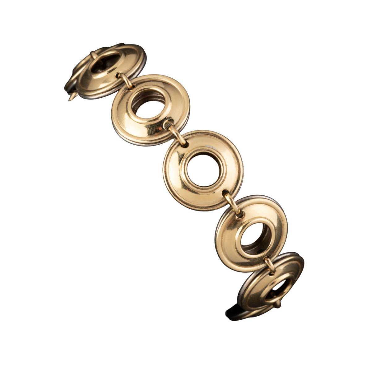 TIFFANY & CO Bracelet circulaire maille bicolore - Castafiore