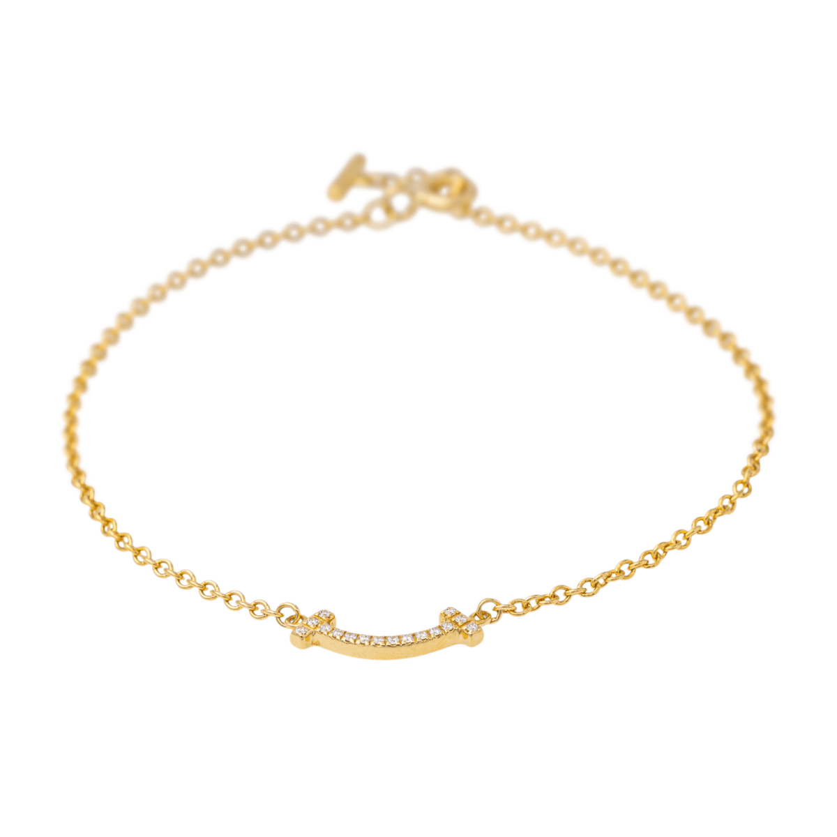 Tiffany & Co Bracelet Smile Or jaune Diamant - Castafiore