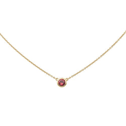 Tiffany & Co Collier Solitaire Color by the Yard Or jaune Rubis - Castafiore