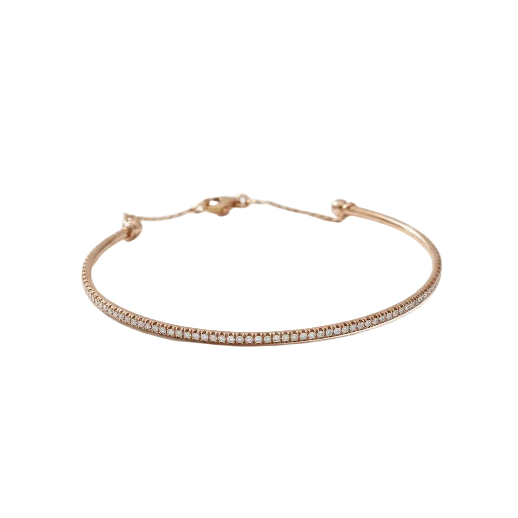 Trilogie de bracelets - Or Rose et Or Blanc - Diamants - Castafiore