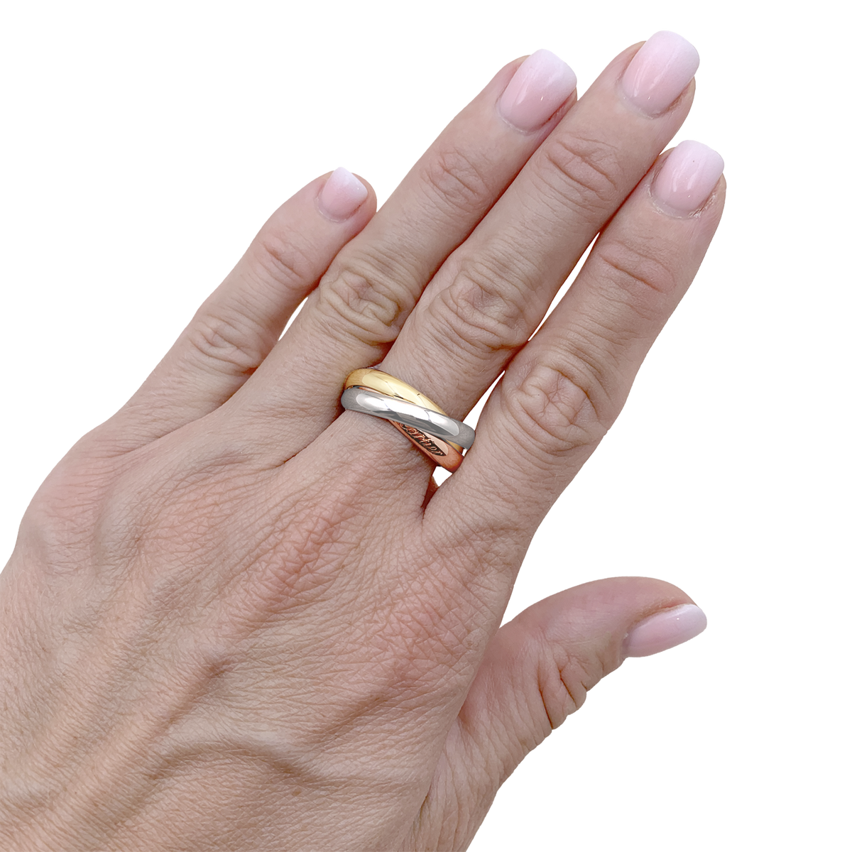 Bague Cartier, "Trinity Classique", 3 ors.