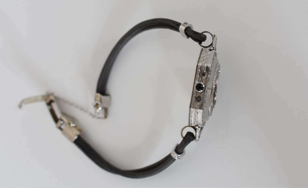 Vacheron Constantin exceptionnelle Période art - déco 1920 - 1925, platine (950), or blanc 18 carats et diamants - Castafiore