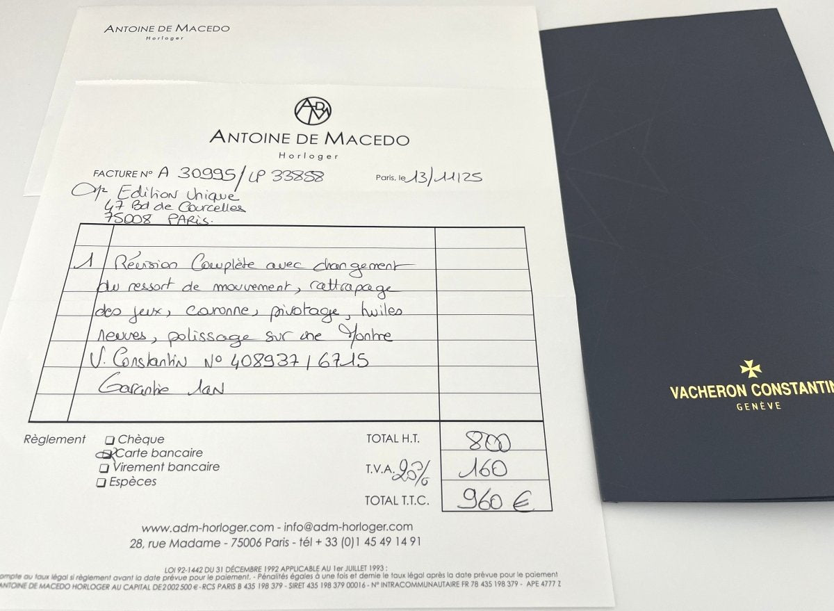 Vacheron Constantin Extra - Plate H/F Or 18 carats, équipée du mythique calibre 1003 - Castafiore