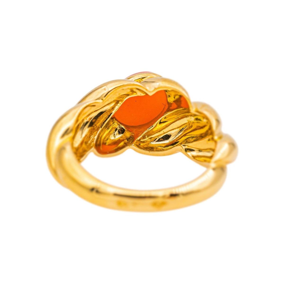 Van Cleef & Arpels Bague Vintage Or jaune Corail - Castafiore