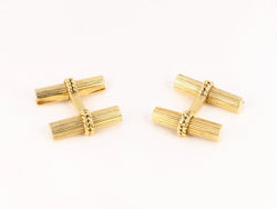 VAN CLEEF & ARPELS Boutons de Manchette Or Jaune Malachite Hématite Lapis Lazuli - Castafiore