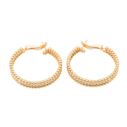 Van Cleef & Arpels créoles en or jaune et diamants - Castafiore