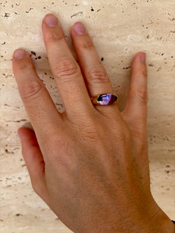 Vintage Bulgari “Celtaura” Ring – 18k Yellow Gold & Amethyst – Circa 1980 - Castafiore