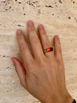 Vintage Bulgari “Celtaura” Ring – 18k Yellow Gold & Citrine – Circa 1980 - Castafiore