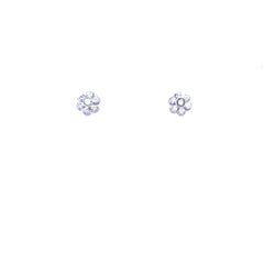 Vintage Diamond Gold Cluster Stud Earrings - Castafiore
