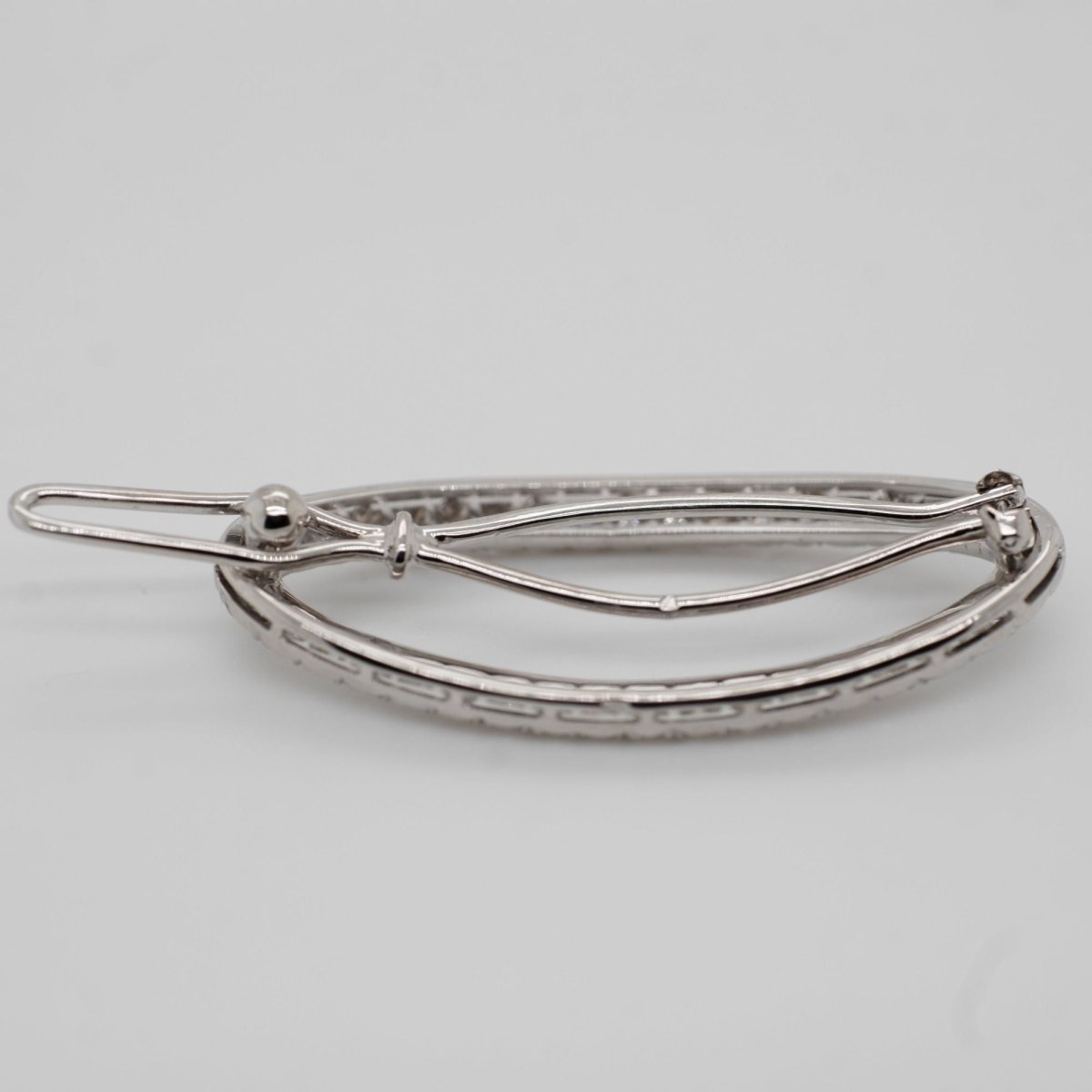 Vintage - Pince à Cheveux Or Blanc et Diamants - Castafiore