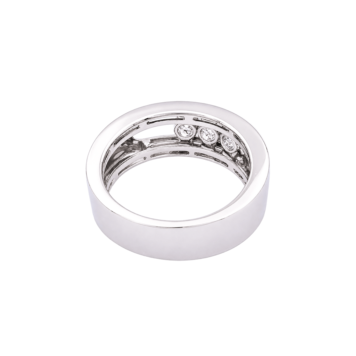Bague Messika, "Move Joaillerie", or blanc, diamants.