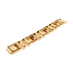 Bracelet "Tank", or jaune et or rose.