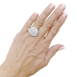 Bague BOUCHERON "Serpent Bohème motif L", or blanc, diamants.