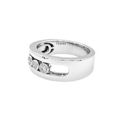 Bague Messika, "Move Joaillerie", or blanc, diamants.