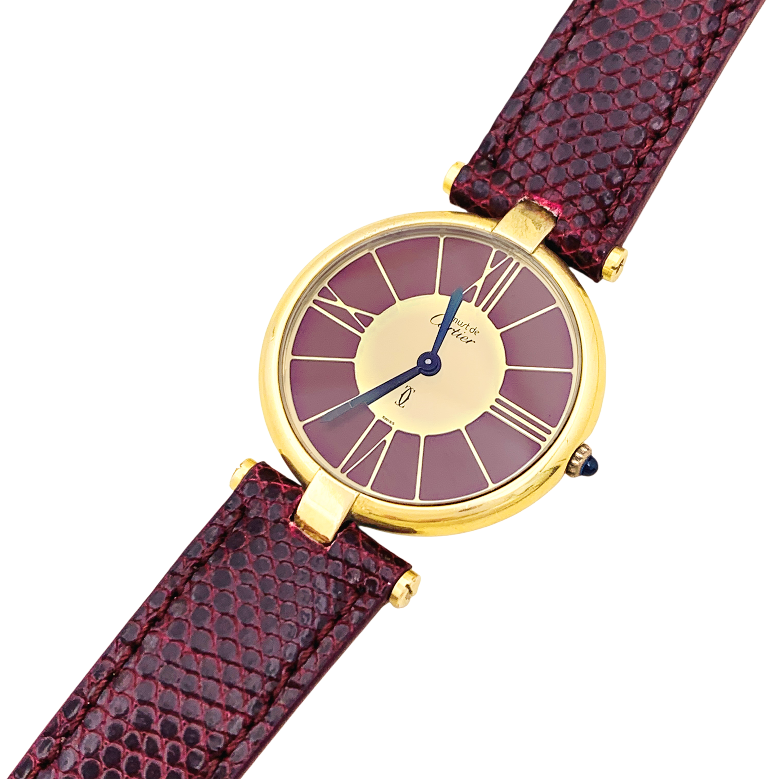 Montre Cartier, "Vendôme Must", vermeil.