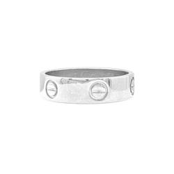 Bague Cartier "Love Classique", or blanc.