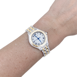 Montre Cartier "Panthère Cougar", or jaune et acier.