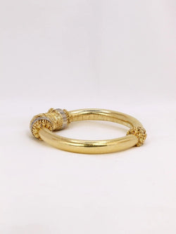 ZOLOTAS Bracelet tête de félins or rubis diamants - Castafiore