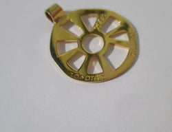 ZOLOTAS - Pendentif 2008 roue de la Fortune Or - Castafiore