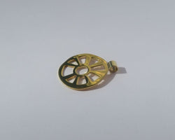 ZOLOTAS - Pendentif 2008 roue de la Fortune Or - Castafiore