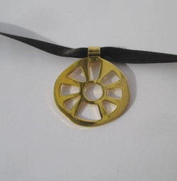 ZOLOTAS - Pendentif 2008 roue de la Fortune Or - Castafiore