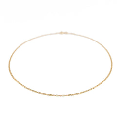 Collier Chaîne maille marine en or jaune