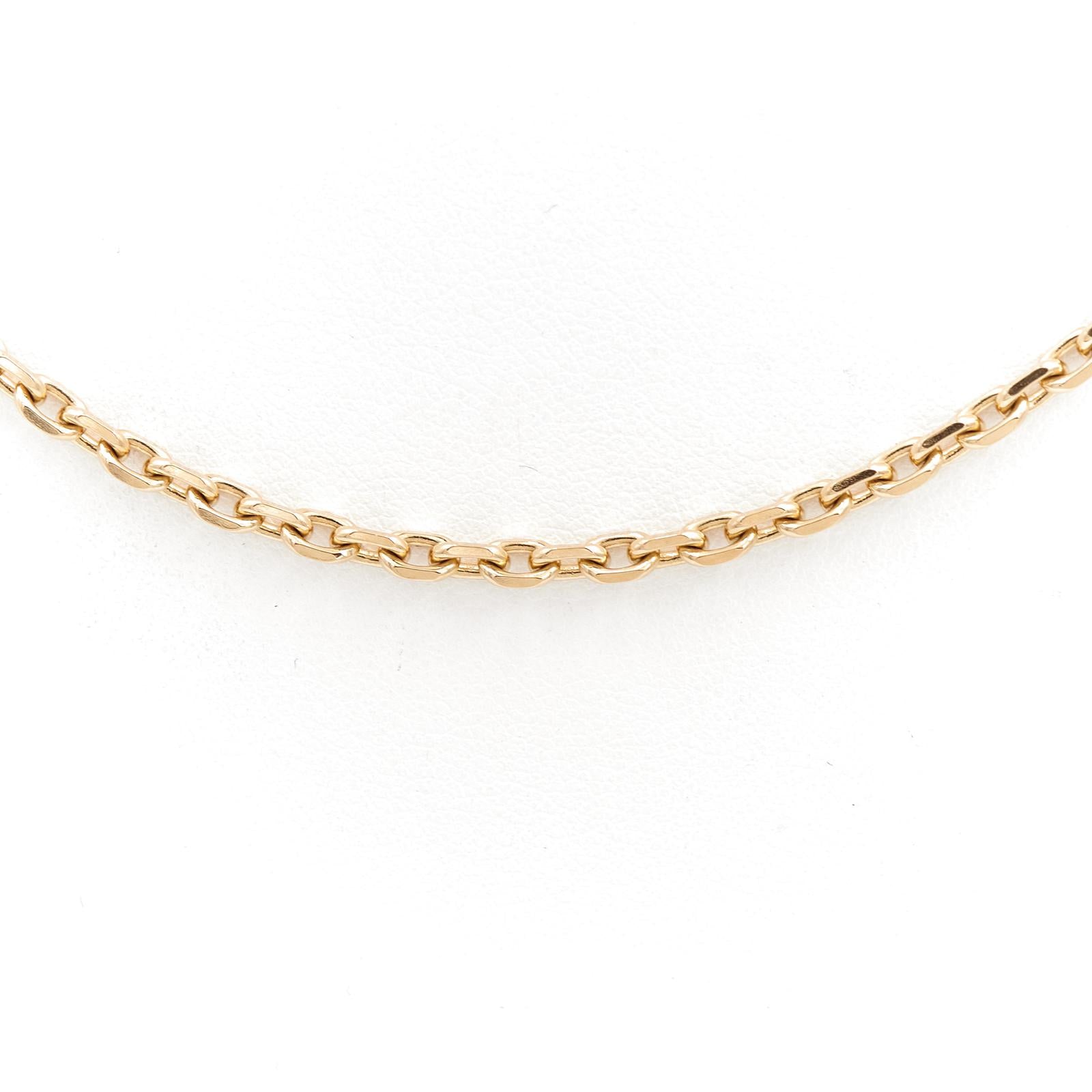 Collier Chaîne maille forçat en or jaune