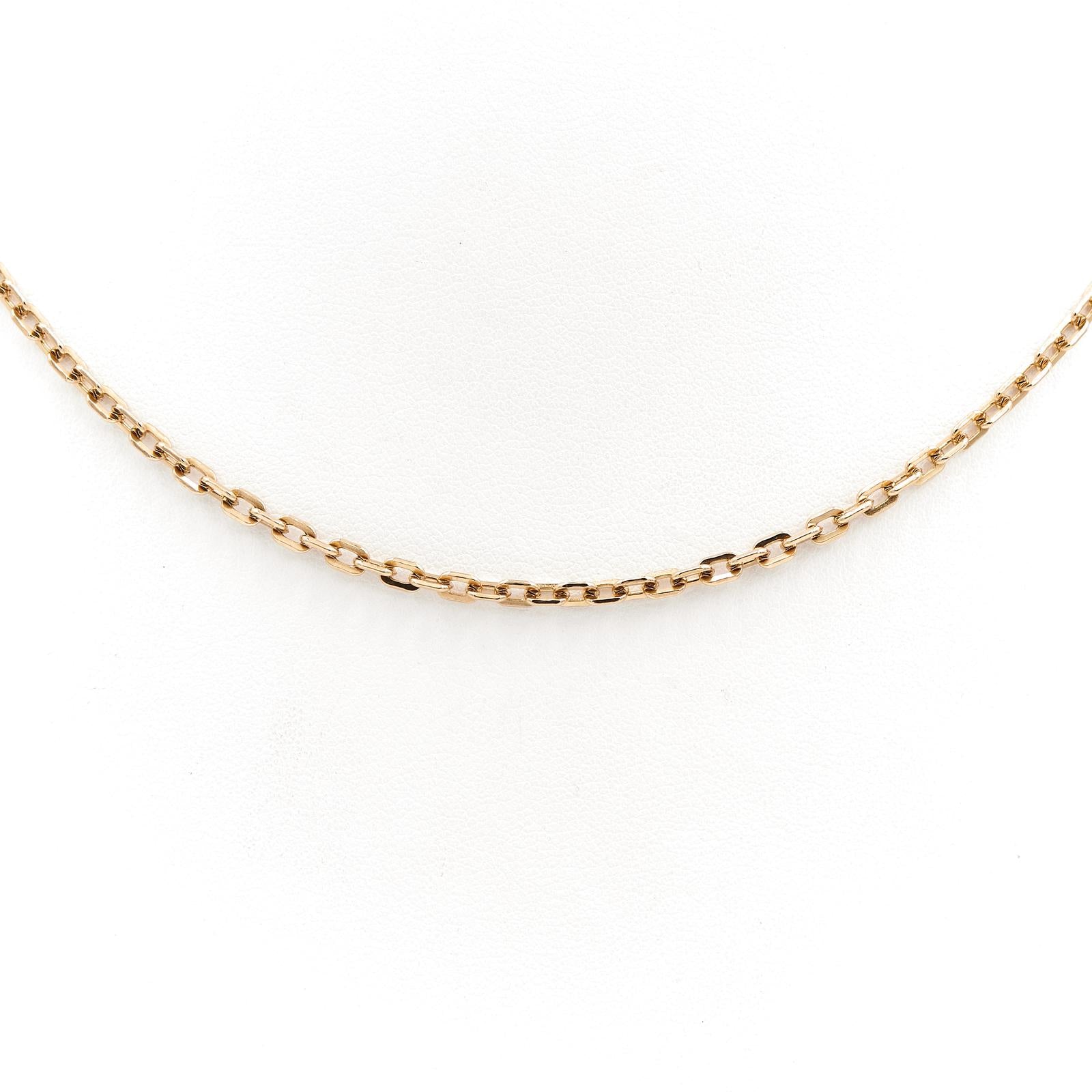 Collier Chaîne maille forçat en or jaune