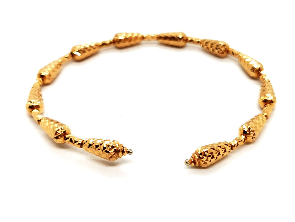 Rose gold bangle bracelet