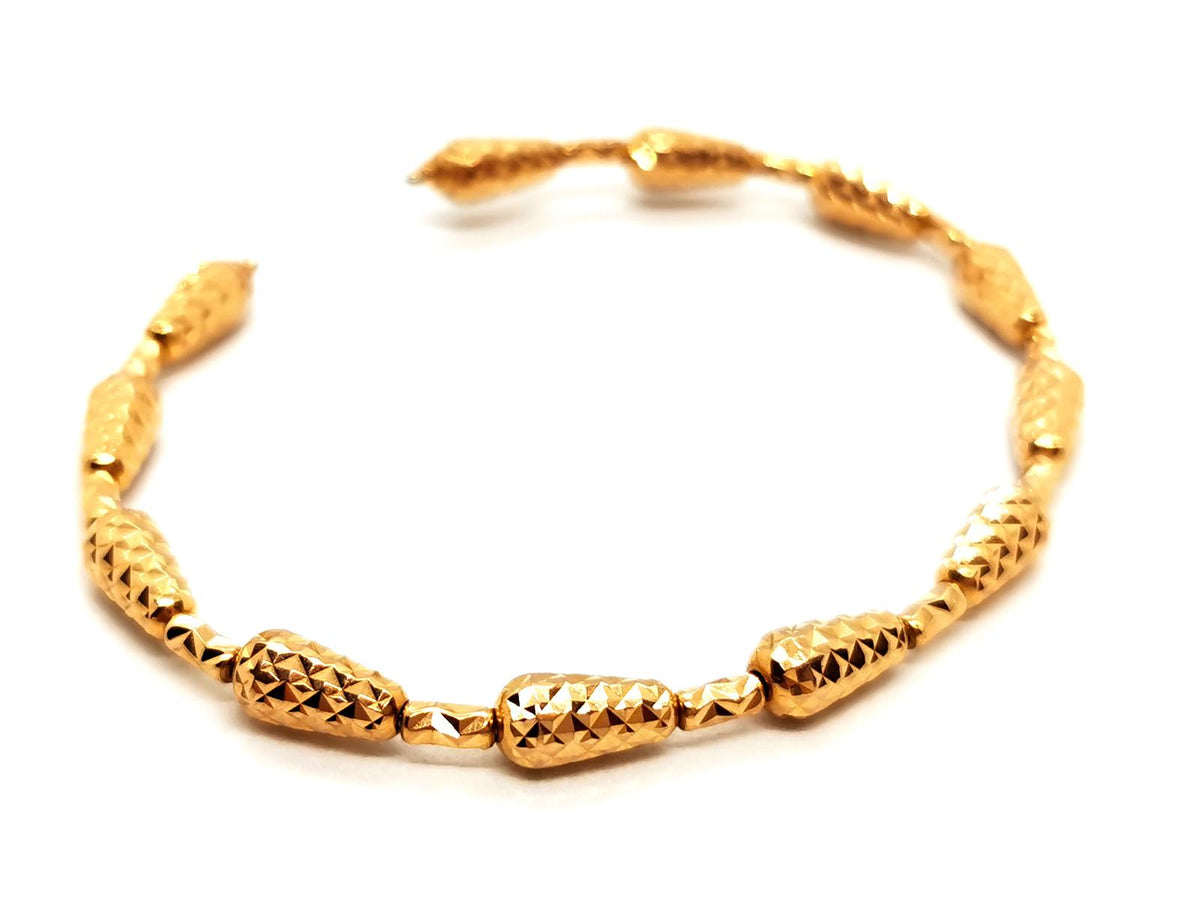 Rose gold bangle bracelet