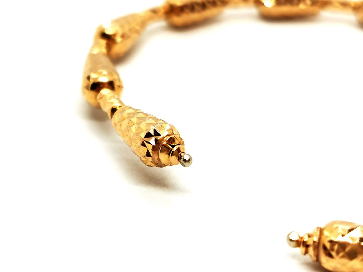 Rose gold bangle bracelet