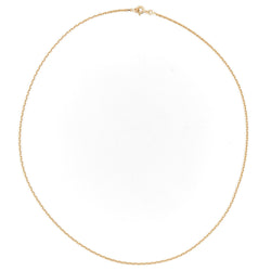 Cable link chain necklace in yellow gold