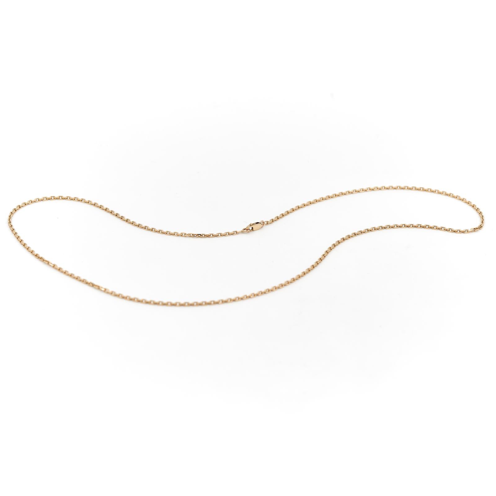 Collier Chaîne maille forçat en or jaune