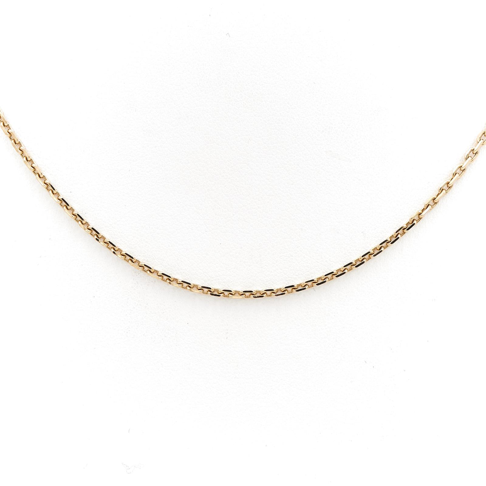 Collier Chaîne maille forçat en or jaune