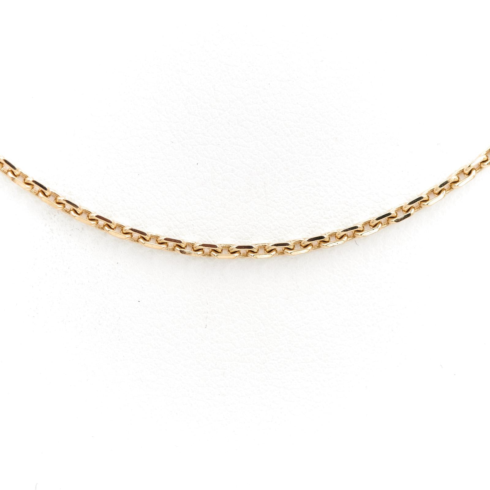 Collier Chaîne maille forçat en or jaune