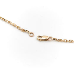 Cable link chain necklace in yellow gold