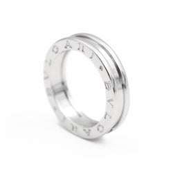 BULGARI Bandeau ring "B.Zero1" in white gold