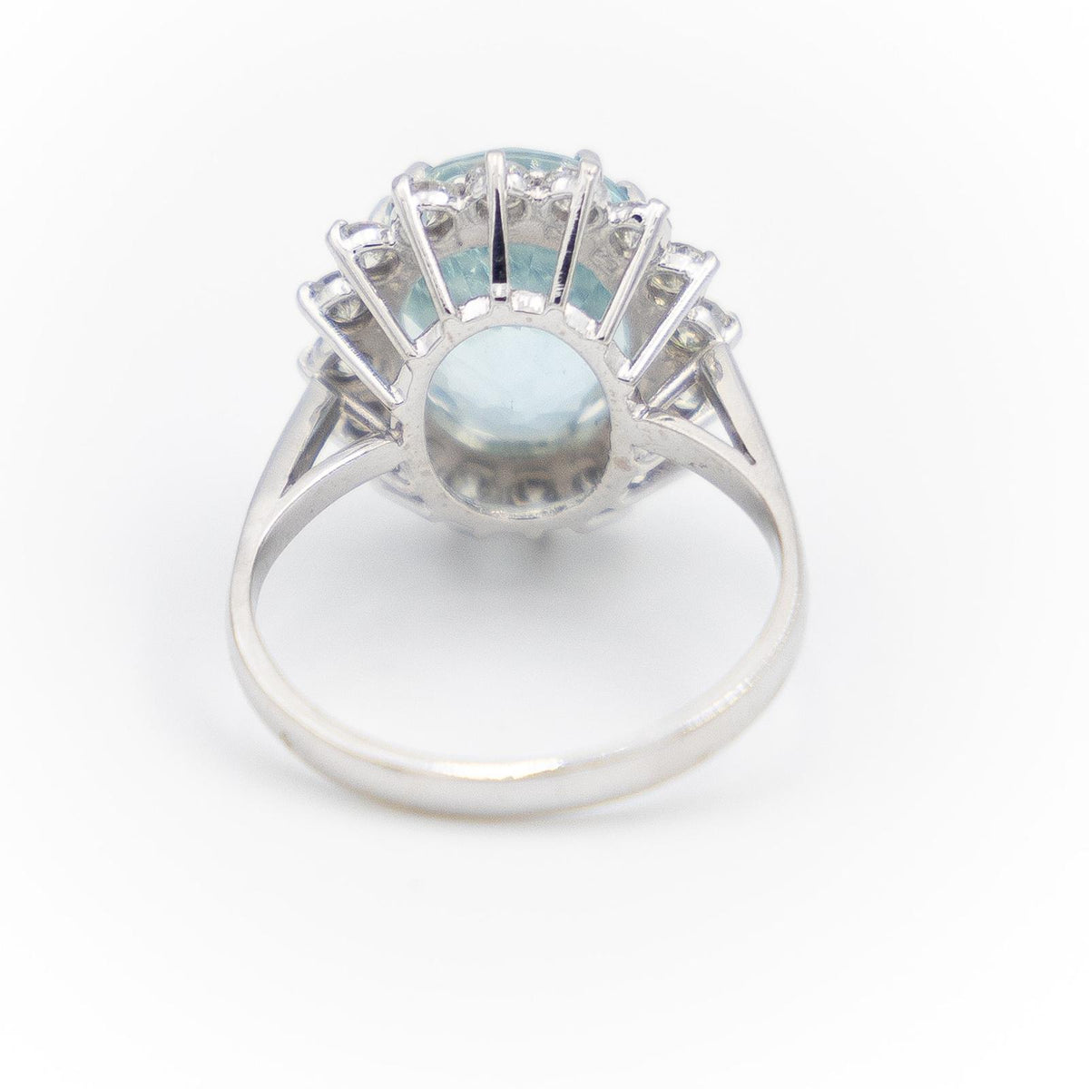 Pompadour ring White gold Aquamarine