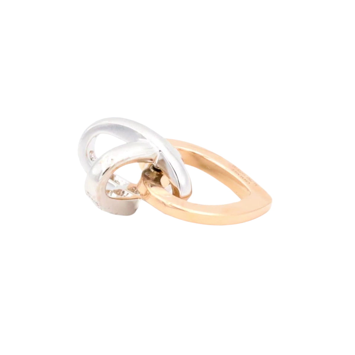 Chaumet Heart Link Pendant Yellow Gold Diamond
