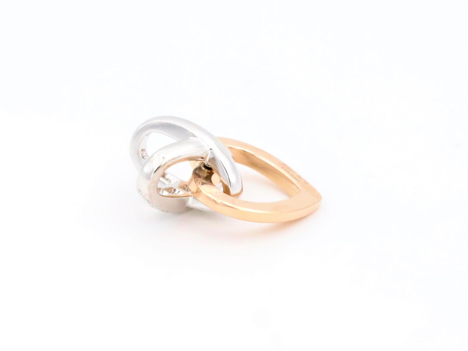 Chaumet Heart Link Pendant Yellow Gold Diamond