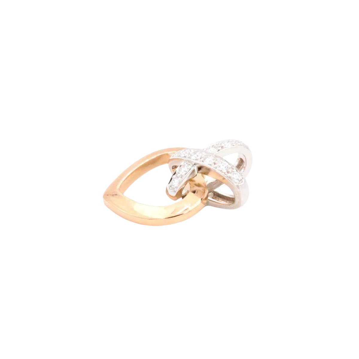 Chaumet Heart Link Pendant Yellow Gold Diamond