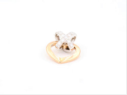 Chaumet Heart Link Pendant Yellow Gold Diamond