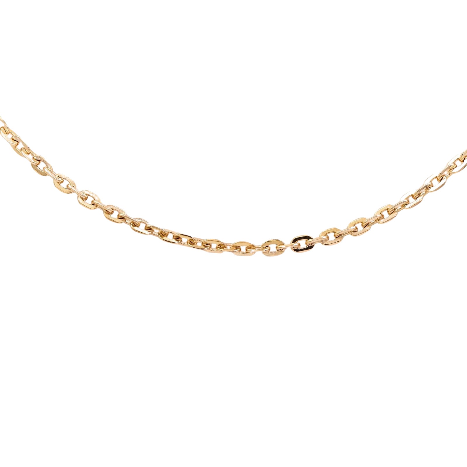 Collier Chaîne maille forçat en or jaune