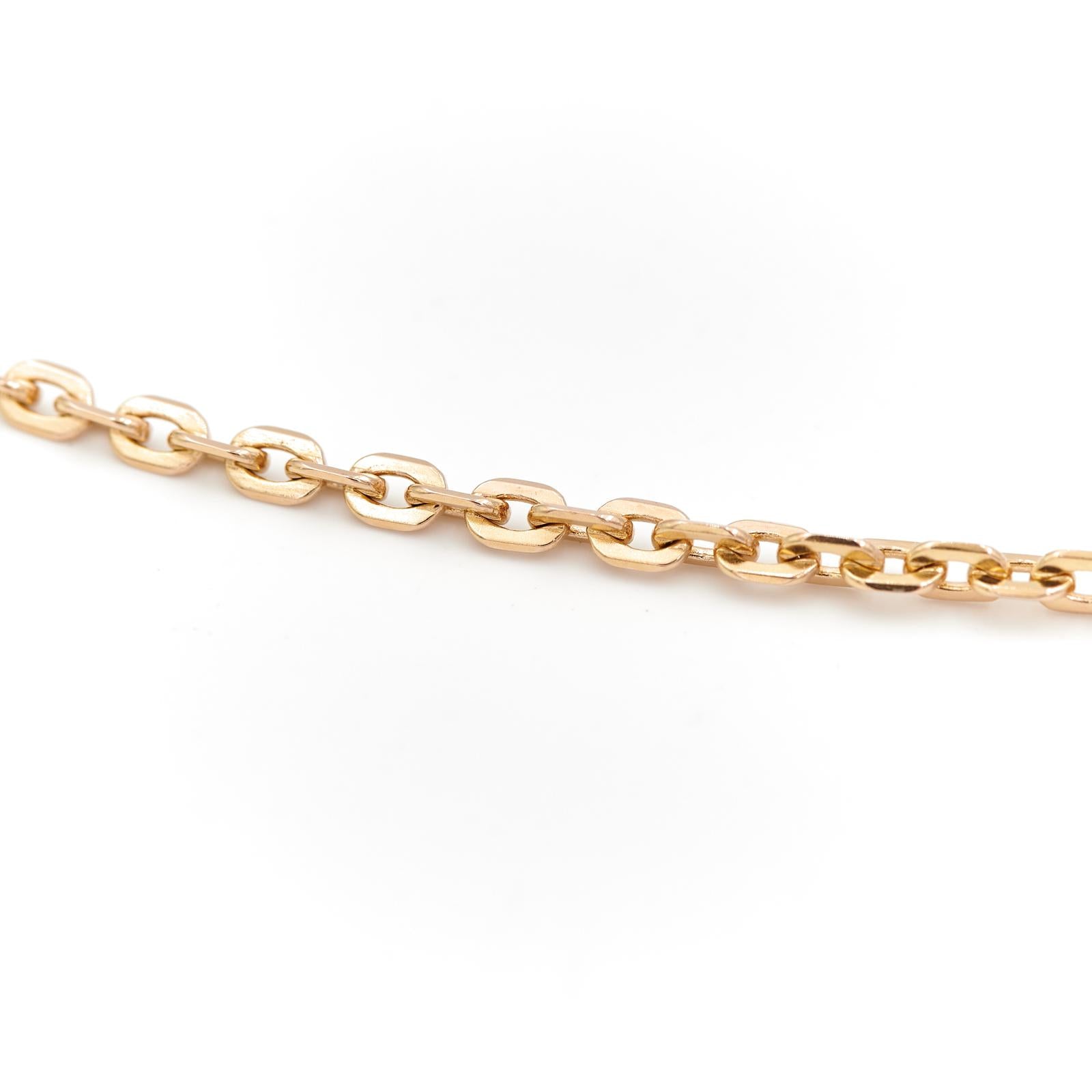 Collier Chaîne maille forçat en or jaune