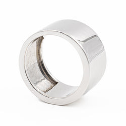 Bandeau ring in white gold and diamonds