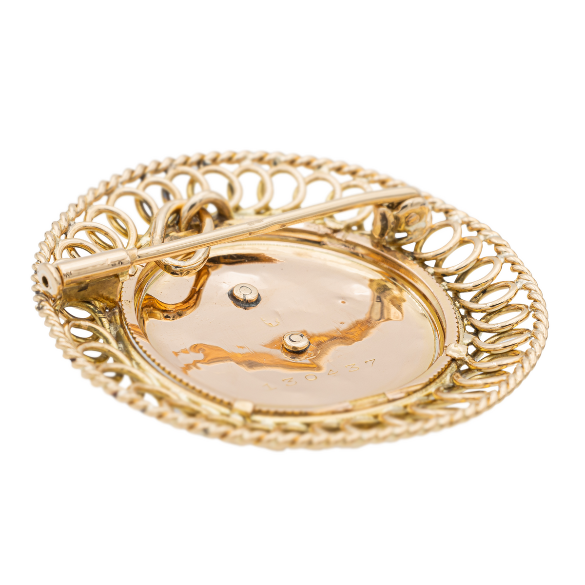 Brooch Pendant Rose Gold Diamond