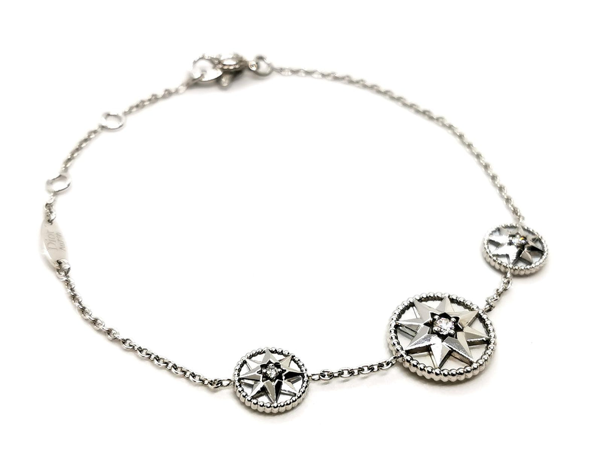 DIOR “Rose des vents” bracelet, white gold, mother-of-pearl and diamond